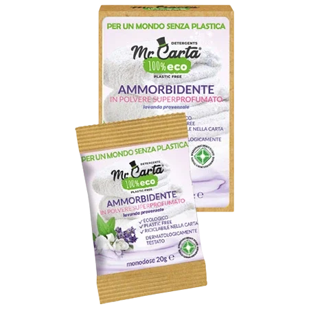 Immagine Ammorbidente in polvere superprofumato Lavanda provenzale | Monodose 20g – 4 pezzi